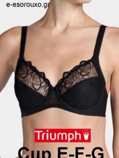Σουτιέν Triumph  Flower Passione W Μαύρο