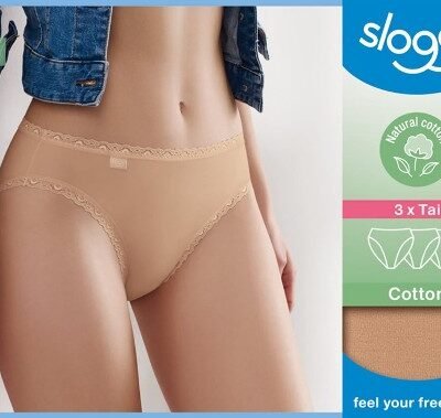 Alternative view of Κυλοτάκι Sloggi 24/7 Cotton Lace Tai 3 τεμ. Mπεζ