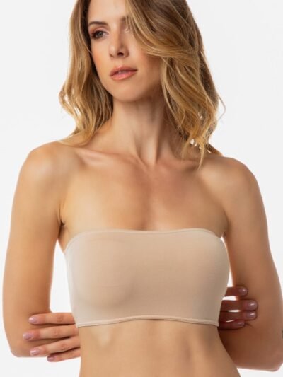 Μπουστάκι Μινέρβα strapless Μπεζ