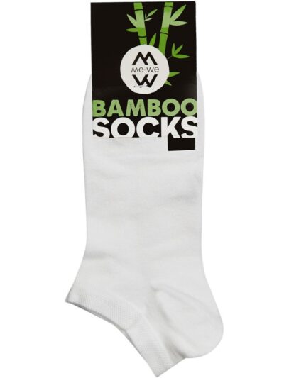 Κάλτσα Κοντή Bamboo MeWe Λευκό