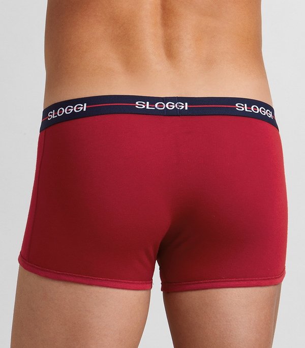 Boxer Sloggi Hipster 2 τεμ. Κόκκινο/Μπλε σκούρο - Image 4
