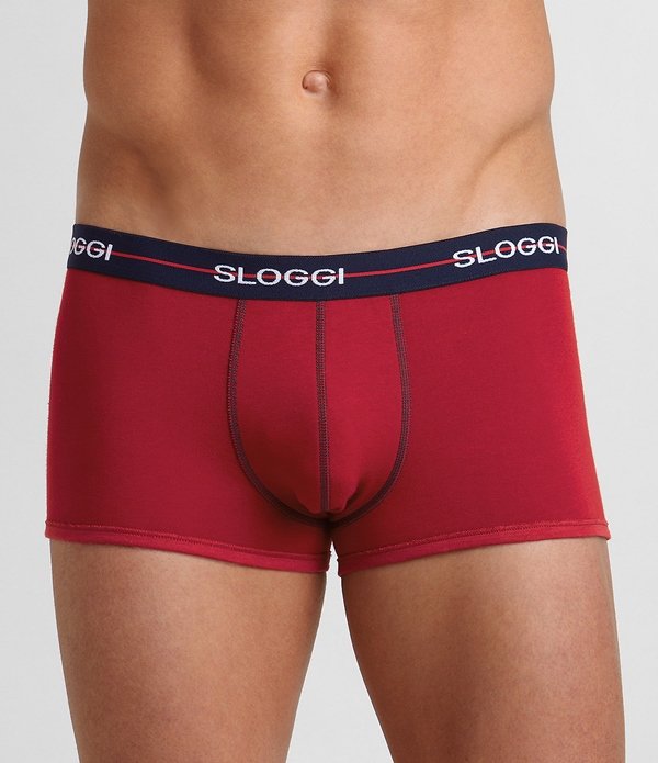 Boxer Sloggi Hipster 2 τεμ. Κόκκινο/Μπλε σκούρο - Image 3