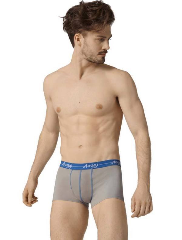 Boxer Sloggi Hipster 2 τεμ. Ανοιχτό μπλε/Γκρι - Image 4