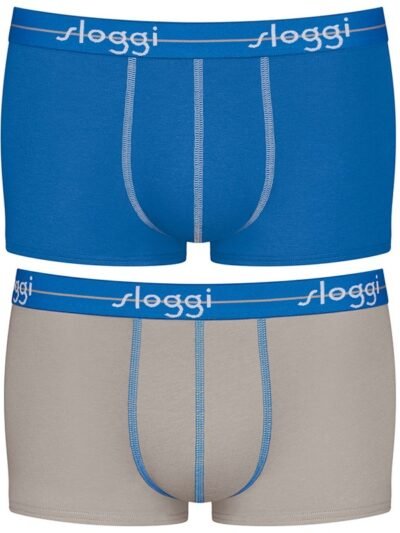 Alternative view of Boxer Sloggi Hipster 2 τεμ.  Ανοιχτό μπλε/Γκρι