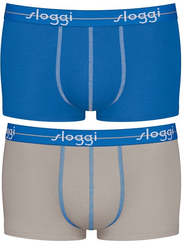 Boxer Sloggi Hipster 2 τεμ. Ανοιχτό μπλε/Γκρι - Image 2