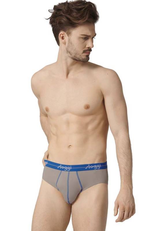 Slip Sloggi Midi 2 τεμ. Ανοιχτό μπλε/Γκρι - Image 2