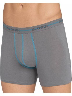Boxer Sloggi Short 2 τεμ. Γκρι σκούρο/Ανθρακί - Image 6