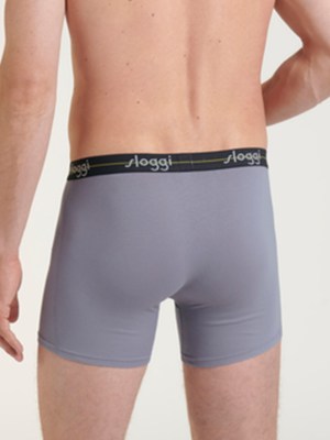 Boxer Sloggi Short 2 τεμ. Λαδί/Γκρι - Image 4