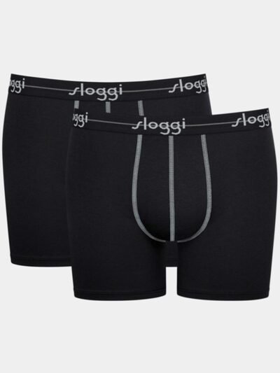 Boxer Sloggi Short 2 τεμ. Μαύρο