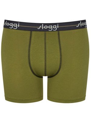 Alternative view of Boxer Sloggi Short 2 τεμ.  Λαδί/Γκρι