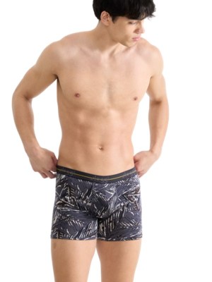 Boxer Sloggi Short 2 τεμ. Ανθρακί/Aνθρακί με σχέδιο - Image 3