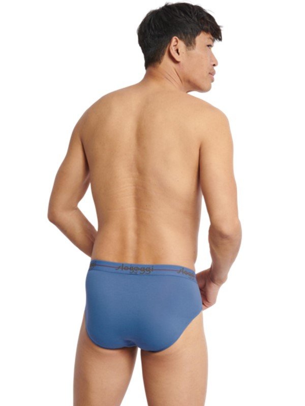 Slip Sloggi Midi 2 τεμ. Χακί/Γαλάζιο - Image 5