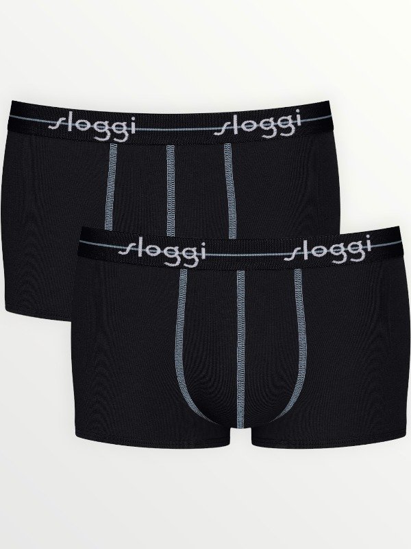 Boxer Sloggi Hipster 2 τεμ. Μαύρο