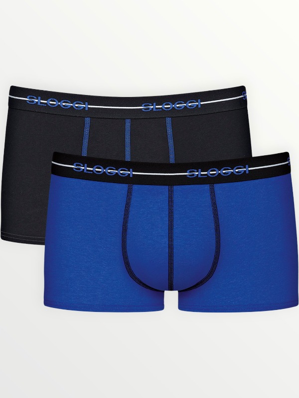 Boxer Sloggi Hipster 2 τεμ. Μαύρο/Ρουά