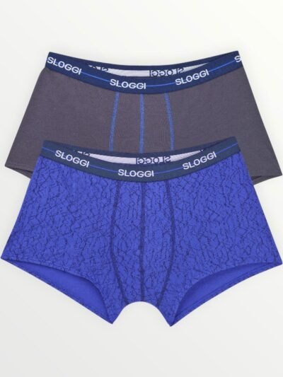 Alternative view of Boxer Sloggi Hipster 2 τεμ.  Μπλε ηλεκτρίκ/Ανθρακί