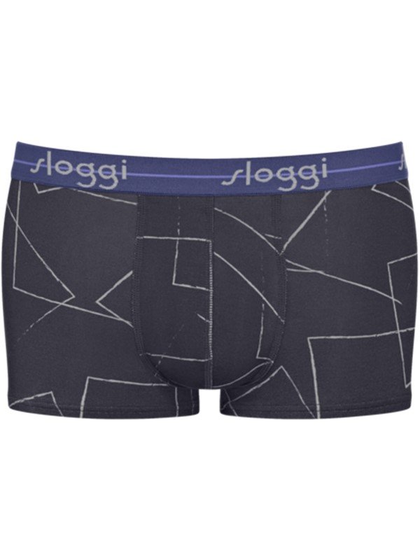 Boxer Sloggi Hipster 2 τεμ. Μωβ/Ανθρακί με σχέδιο - Image 6