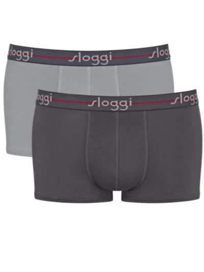 Boxer Sloggi Hipster 2 τεμ. Ανθρακί/Γκρι ανοικτό