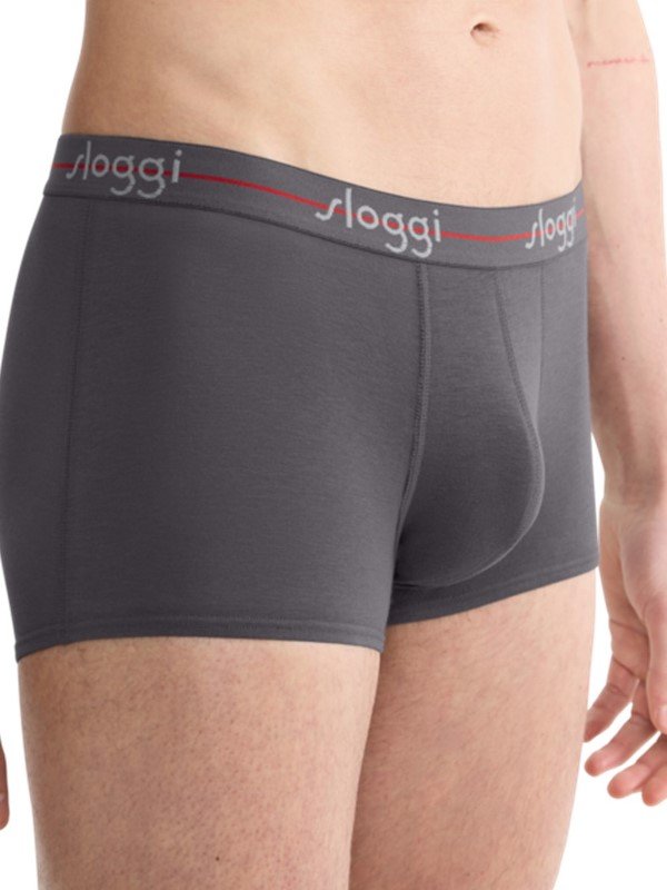 Boxer Sloggi Hipster 2 τεμ. Ανθρακί/Γκρι ανοικτό - Image 6