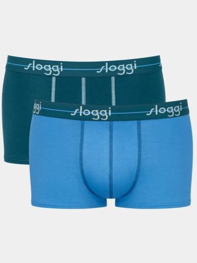 Boxer Sloggi Hipster 2 τεμ. Πετρόλ/Σιέλ