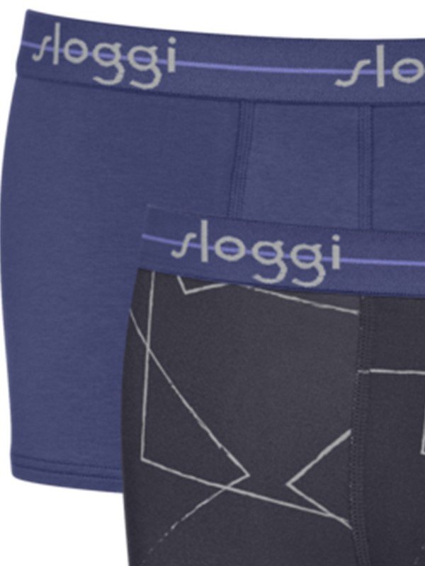 Boxer Sloggi Hipster 2 τεμ. Ανθρακί/Γκρι ανοικτό - Image 3