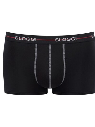 Alternative view of Boxer Sloggi Hipster 2 τεμ.  Μαύρο/Ριγέ