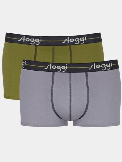 Boxer Sloggi Hipster 2 τεμ.  Λαδί/Γκρι