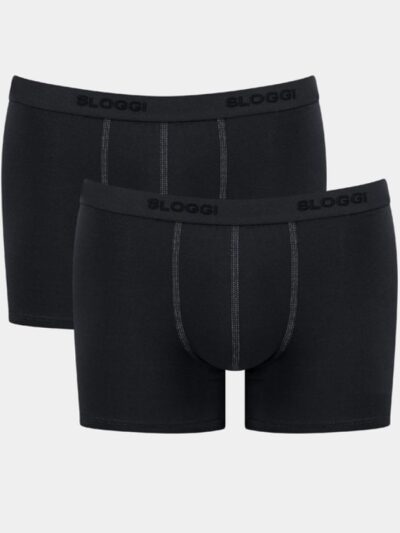 Boxer Sloggi 24/7 Short 2 τεμ. Μαύρο