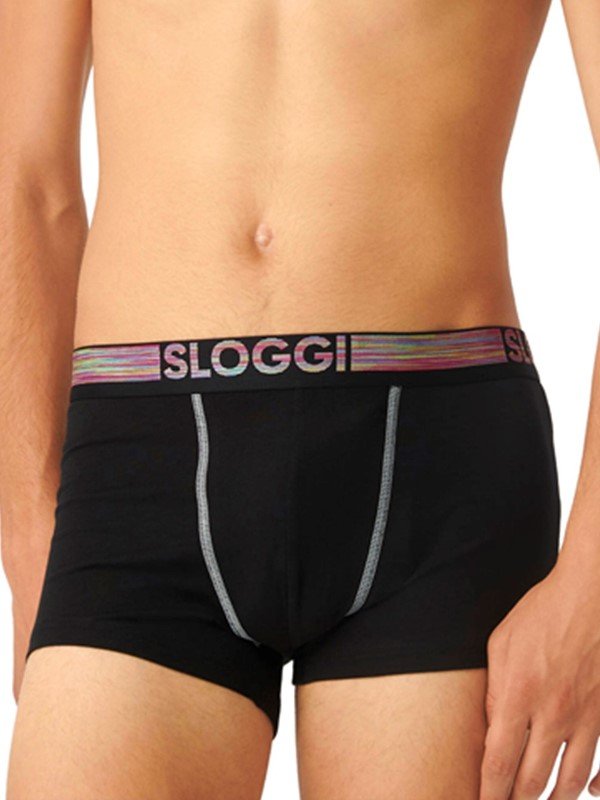 Boxer Sloggi Hipster 2 τεμ. Μαύρο - Image 2
