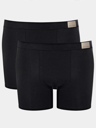Boxer Sloggi Short Go Natural 2 τεμ. Μαύρο