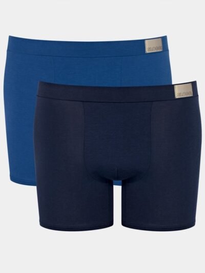 Boxer Sloggi Short Go Natural 2 τεμ. Μπλε σκούρο/Ρουά