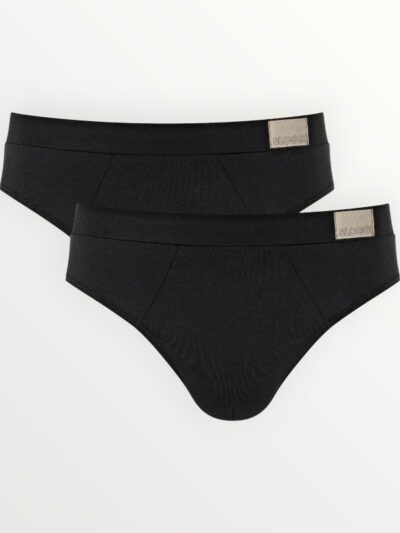 Slip Sloggi Go Natural 2 τεμ.  Μαύρο/Μαύρο