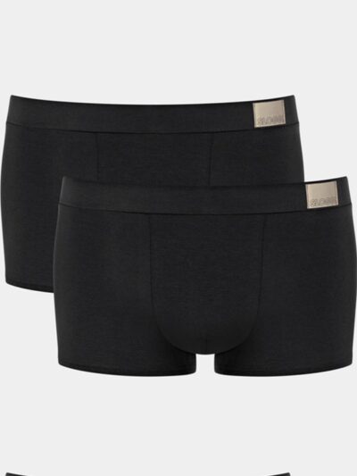 Boxer Sloggi Hipster Go Natural 2 τεμ.  Μαύρο