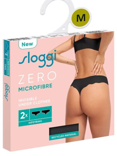 Sloggi Microfibre Hipstring Χωρίς Ραφές 2 τεμ. Μαύρο