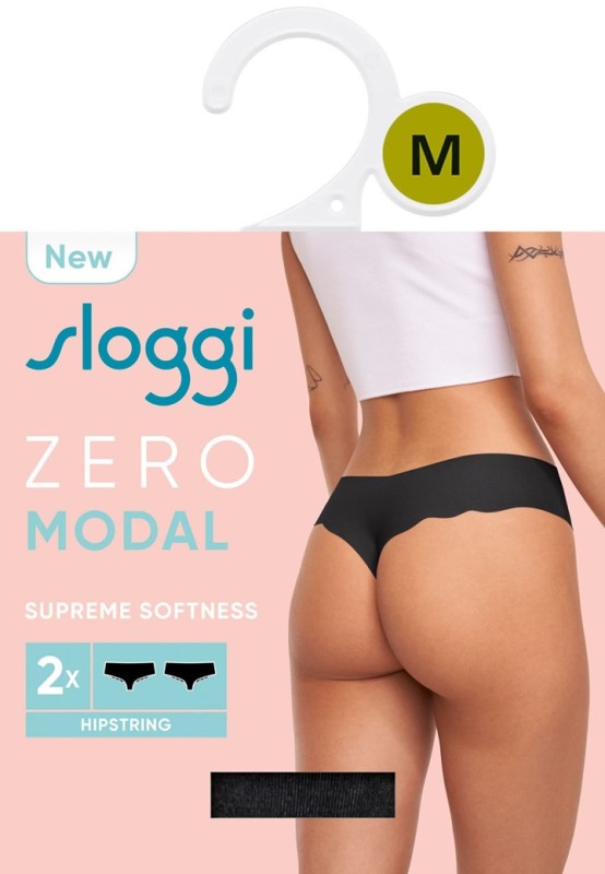 Sloggi Modal Hipstring Χωρίς Ραφές 2 τεμ. Μαύρο