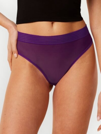 Triumph Highwaist String Βιολετί