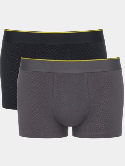 Boxer Sloggi Hipster Ever Airy 2 τεμ.  Μαύρο/Ανθρακί
