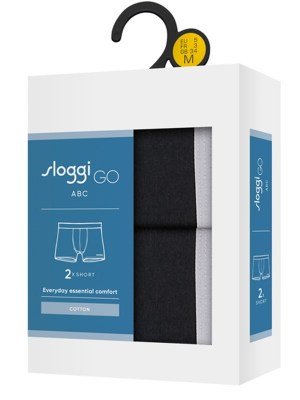 Alternative view of Boxer Sloggi Go ABC Short 2 τεμ.  Μαύρο