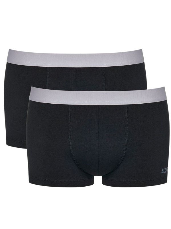 Boxer Sloggi Go ABC Hipster 2 τεμ. Μαύρο