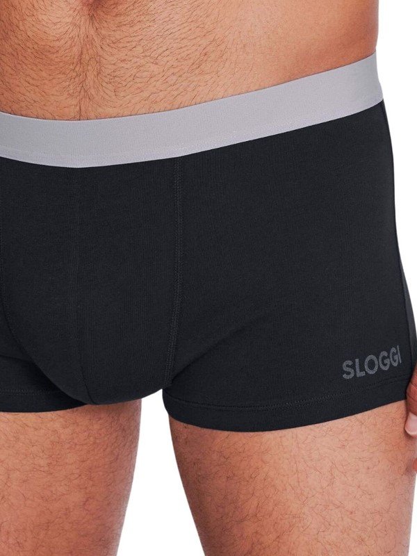 Boxer Sloggi Go ABC Hipster 2 τεμ. Μαύρο - Image 4