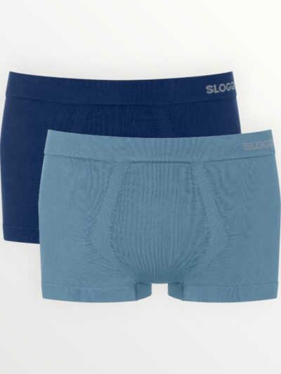 Boxer Sloggi Go Smooth Hipster 2 τεμ.  Μπλε/Ραφ