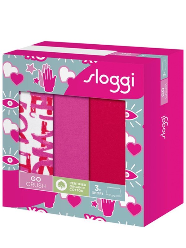 Sloggi Go Crush Short 3 τεμ. M020 Φούξια/Λιλά/Εμπριμέ - Image 8