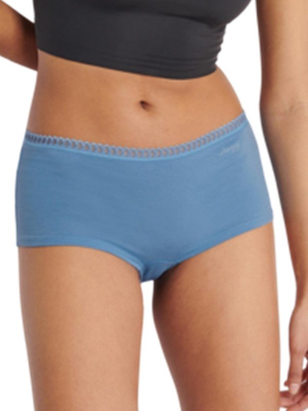 Sloggi Go Crush Short 3 τεμ. M010 Μπλε εμπριμέ/Πράσινο/Ραφ - Image 5