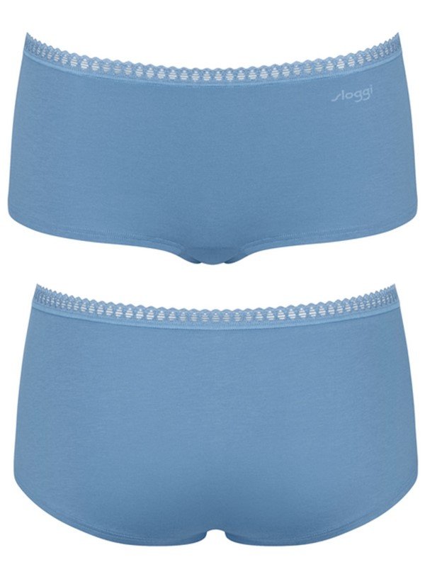 Sloggi Go Crush Short 3 τεμ. M010 Μπλε εμπριμέ/Πράσινο/Ραφ - Image 4
