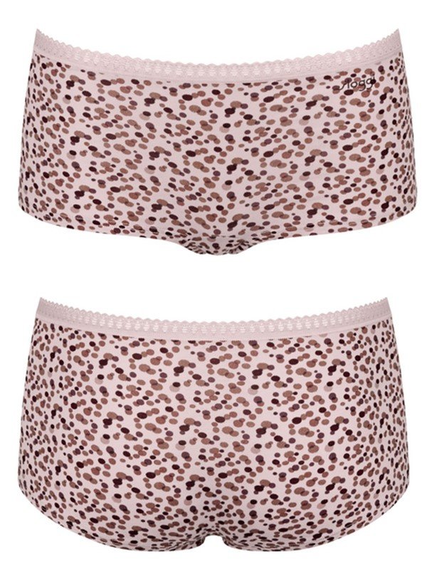 Sloggi Go Crush Short 3 τεμ. V001 Μπεζ/Μόκα/Animal - Image 4