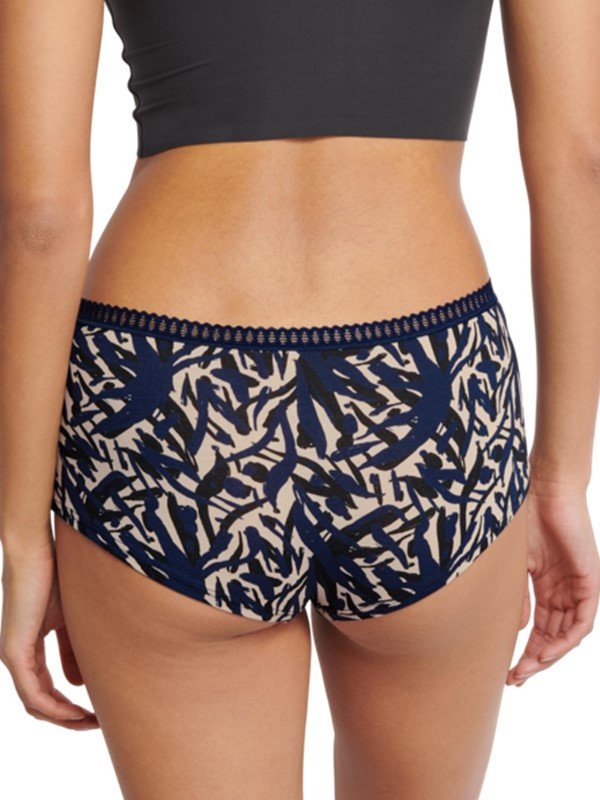 Sloggi Go Crush Short 3 τεμ. M008 Μπλε/Εμπριμέ/Μαύρο - Image 8