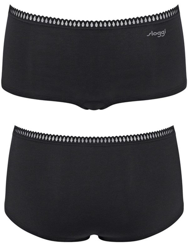 Sloggi Go Crush Short 3 τεμ. M008 Μπλε/Εμπριμέ/Μαύρο - Image 2