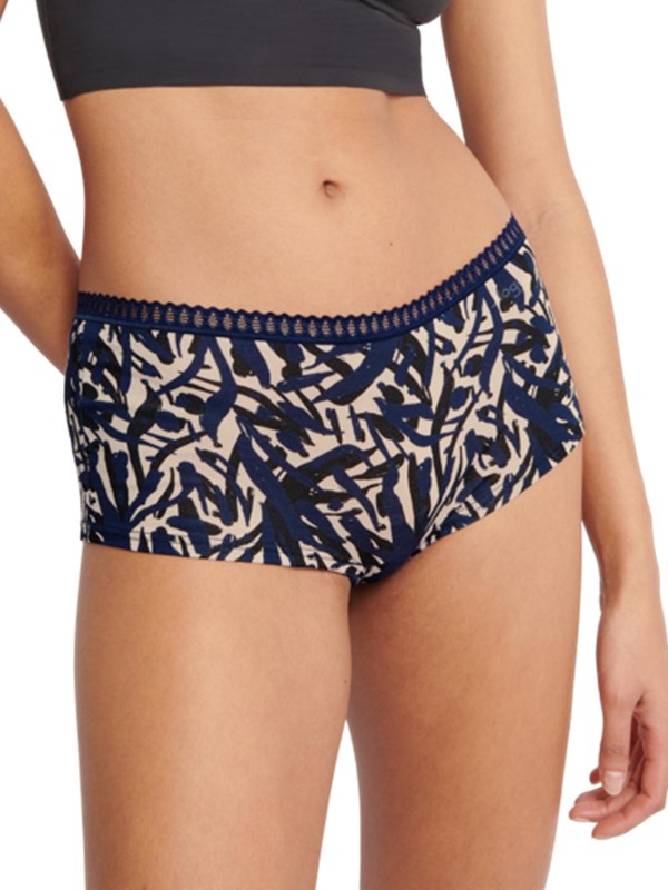Sloggi Go Crush Short 3 τεμ. M008 Μπλε/Εμπριμέ/Μαύρο - Image 6