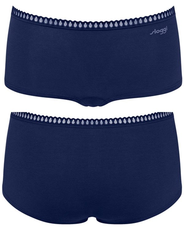 Sloggi Go Crush Short 3 τεμ. M008 Μπλε/Εμπριμέ/Μαύρο - Image 3