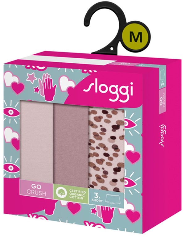 Sloggi Go Crush Short 3 τεμ. V001 Μπεζ/Μόκα/Animal - Image 8
