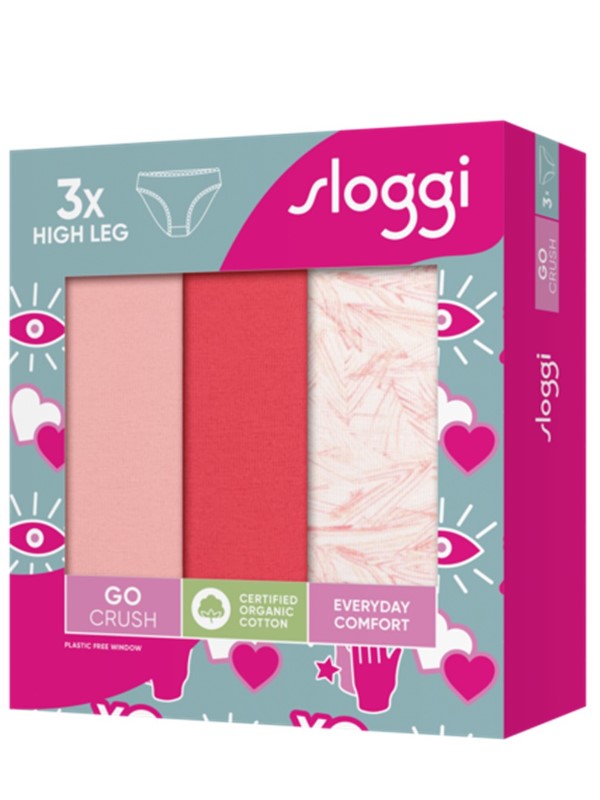 Sloggi Go Crush High Leg 3 τεμ. M005 Σομόν/Κοραλί/Εμπριμέ - Image 7